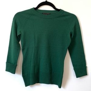 Banana Republic emerald green stretch sweater
